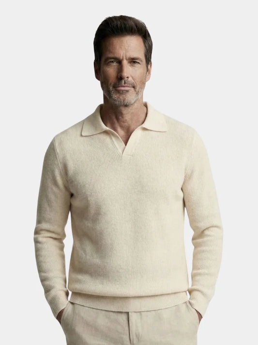 Essential V-Neck Polo Pullover