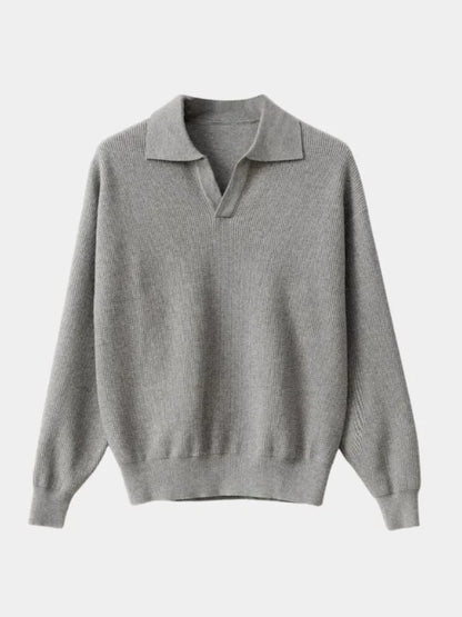 Essential V-Neck Polo Pullover