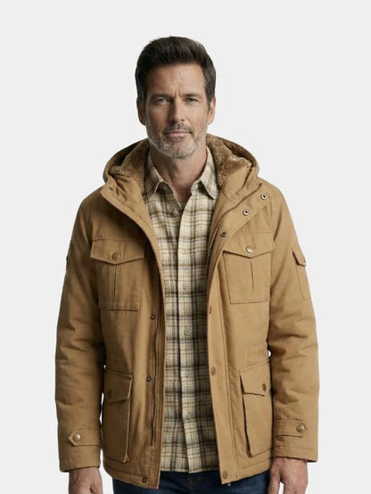 Fleece Hooded Bomber Jacket