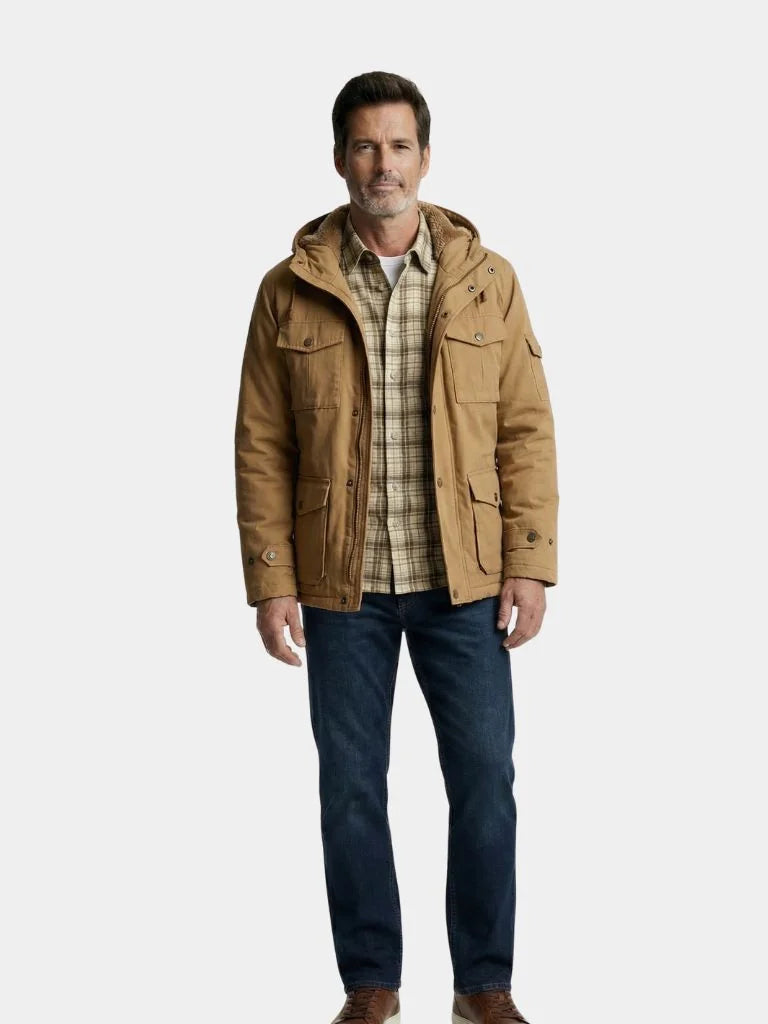 Fleece Hooded Bomber Jacket