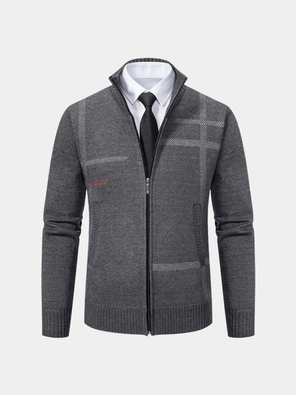 Graphite Symmetry Knit Jacket