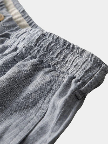 Gris Mariner Linen Shorts