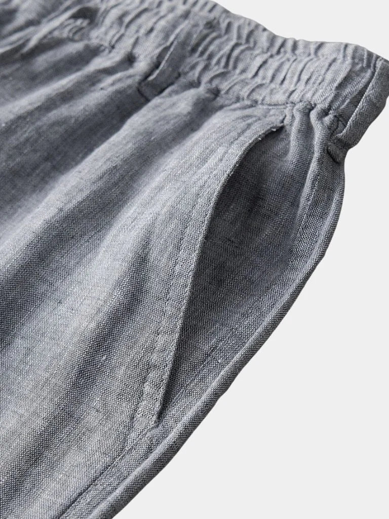 Gris Mariner Linen Shorts