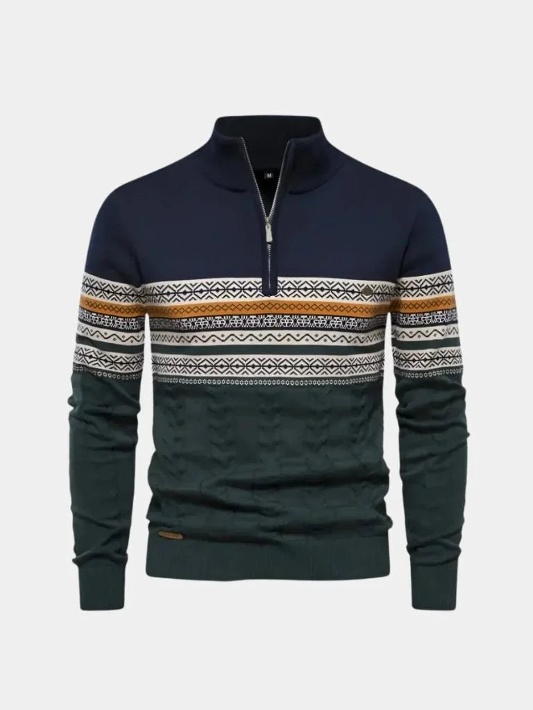 Half Zip Knit Pullover Sweater