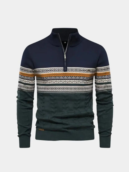 Half Zip Knit Pullover Sweater