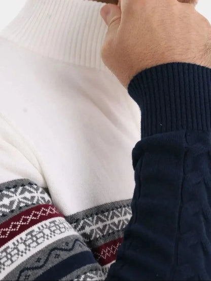 Half Zip Knit Pullover Sweater