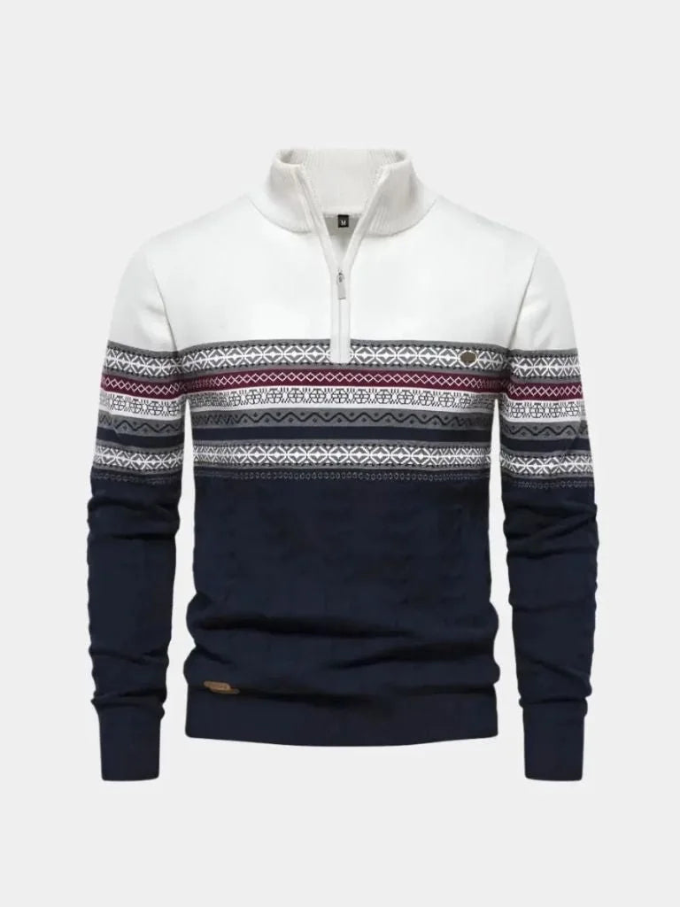 Half Zip Knit Pullover Sweater