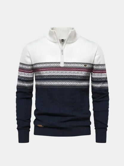 Half Zip Knit Pullover Sweater