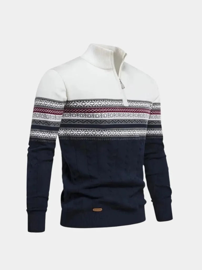 Half Zip Knit Pullover Sweater