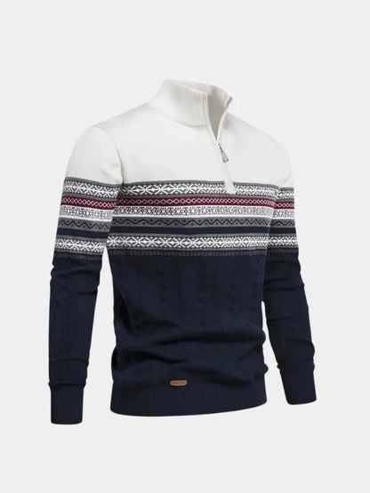 Half Zip Knit Pullover Sweater
