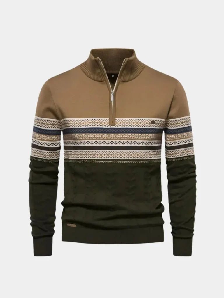 Half Zip Knit Pullover Sweater