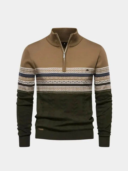 Half Zip Knit Pullover Sweater