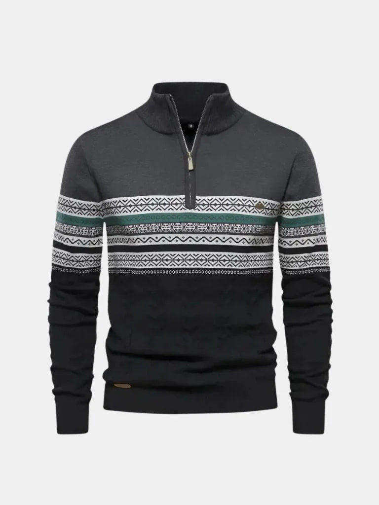 Half Zip Knit Pullover Sweater