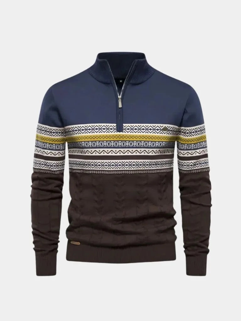 Half Zip Knit Pullover Sweater
