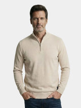 Half Zip Knitwear Solid Color Cardigan Sweater