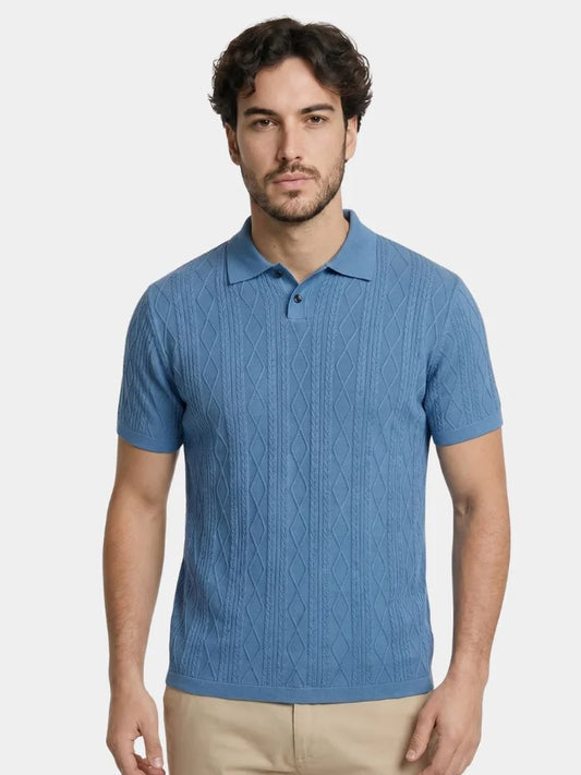 Imperial Diamond Knit Polo Shirt