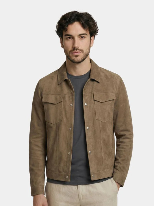 Laurent Leather Aviator Jacket