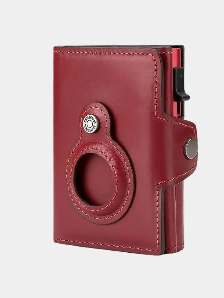 Leather Magnet Wallet Anti-Scam