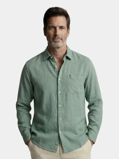 Long Sleeve Essential Linen Shirt