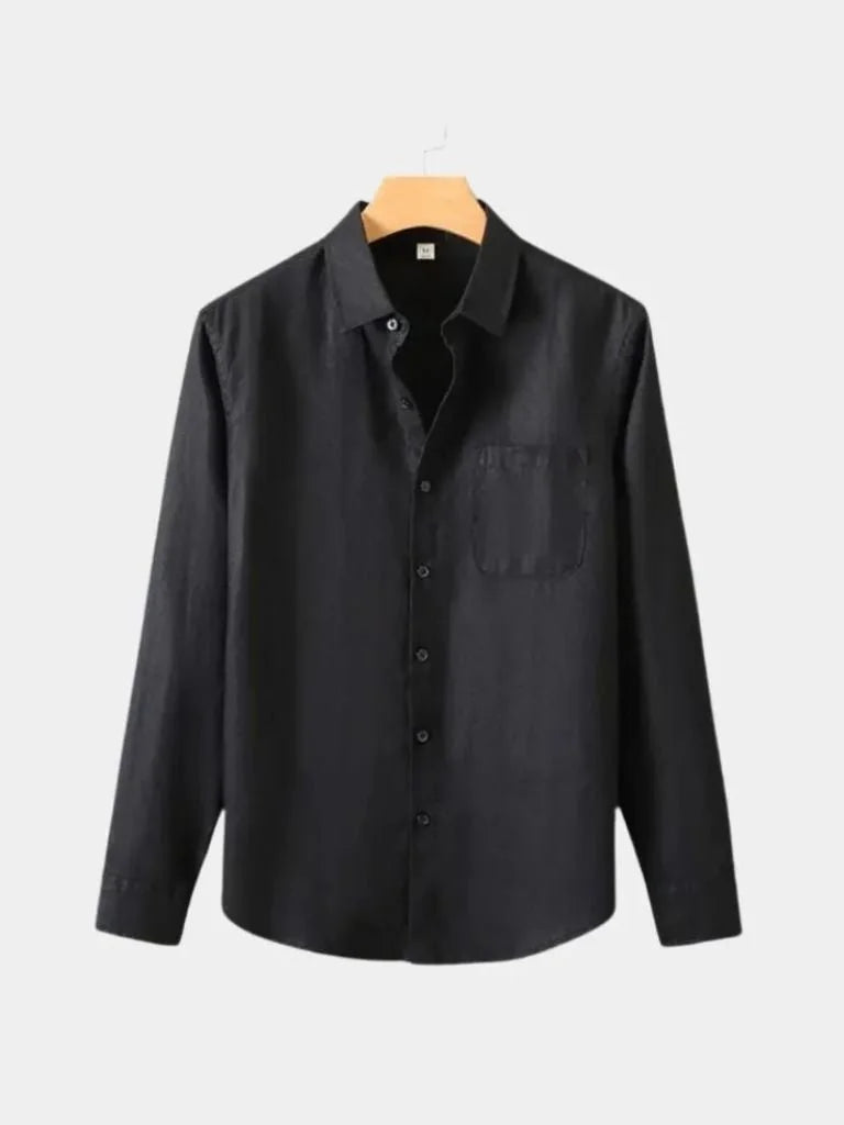 Long Sleeve Essential Linen Shirt
