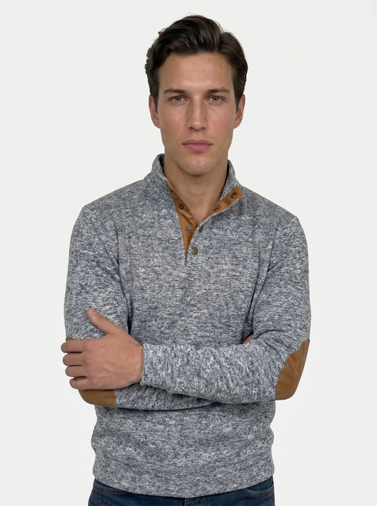 Lucien Heritage Elbow High Collar Pullover
