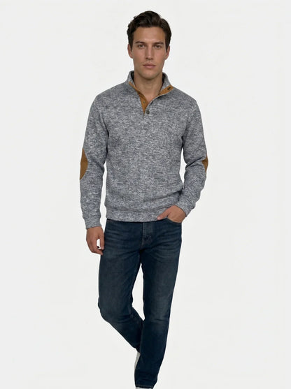 Lucien Heritage Elbow High Collar Pullover