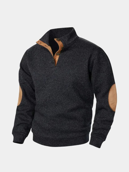 Lucien Heritage Elbow High Collar Pullover