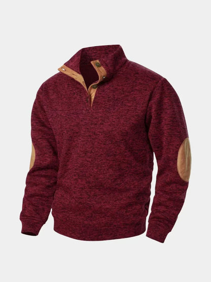 Lucien Heritage Elbow High Collar Pullover
