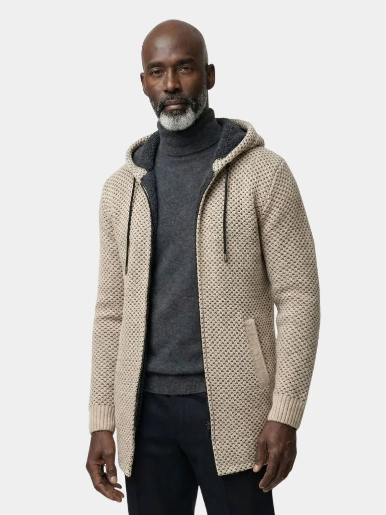 Lugano Knitted Hooded Winter Coat