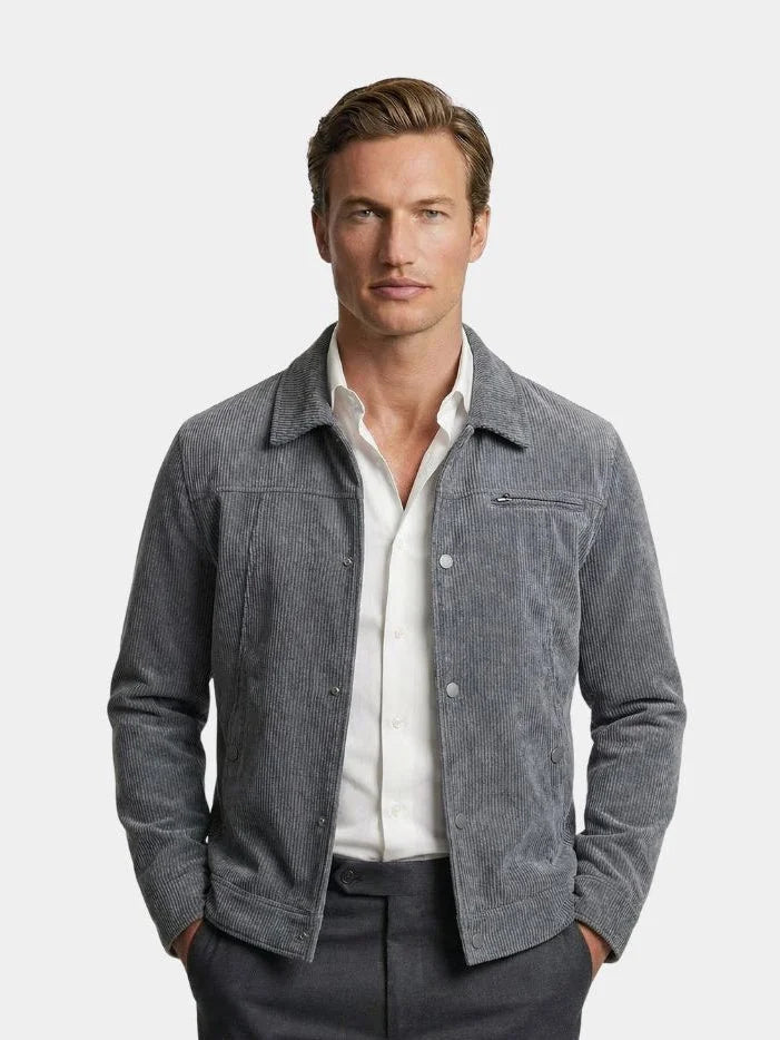 Minimalist Corduroy Sherpa Jacket