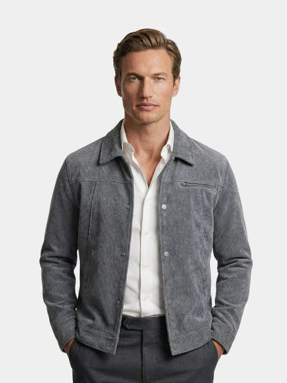 Minimalist Corduroy Sherpa Jacket