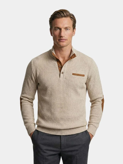 Monaco Casual Henley Pullover