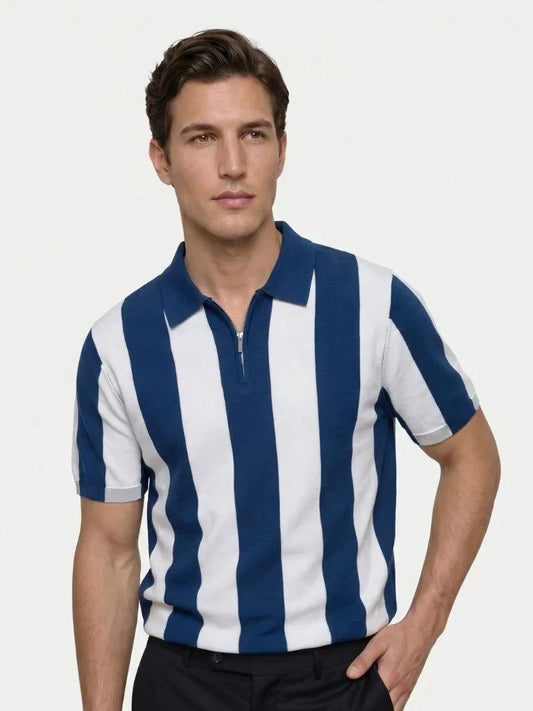 Navy Stripe Polo