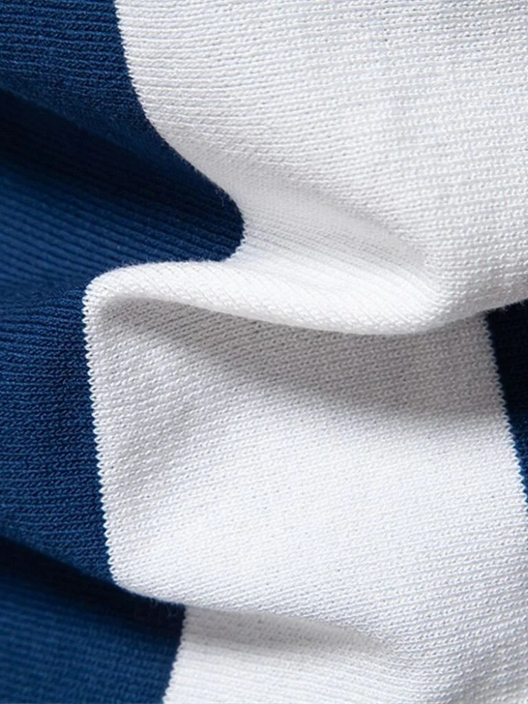 Navy Stripe Polo
