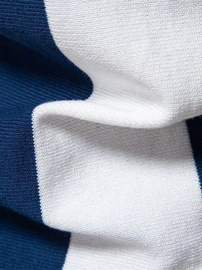 Navy Stripe Polo