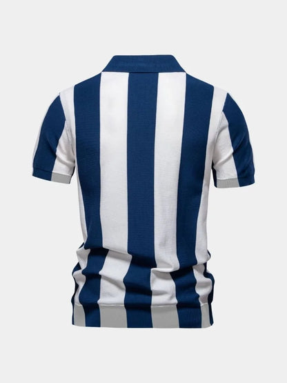 Navy Stripe Polo