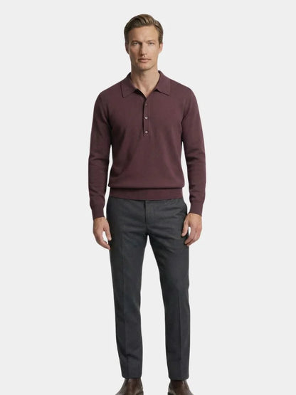 Old Money Knit Polo Pullover
