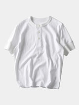 Pure Cotton Henley T-Shirt