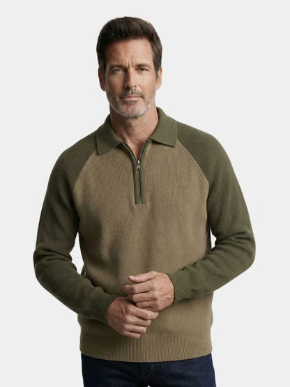 Raglan Quarter Zip Sweater