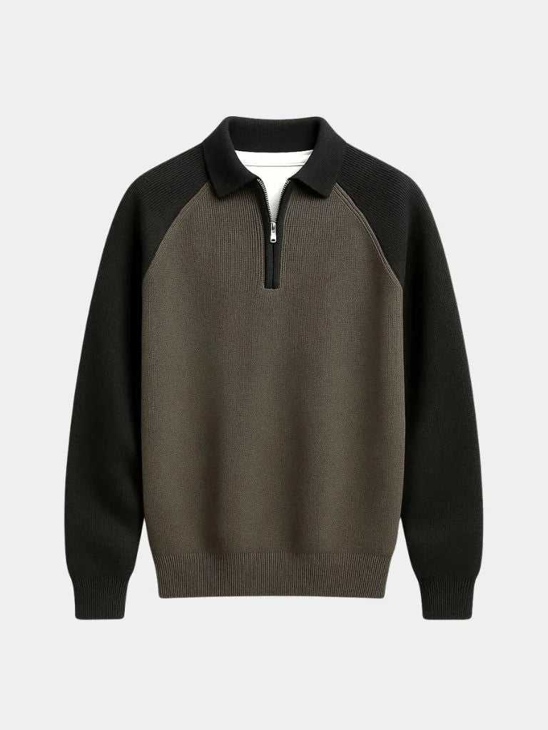Raglan Quarter Zip Sweater