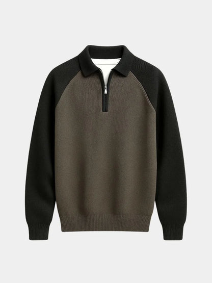 Raglan Quarter Zip Sweater