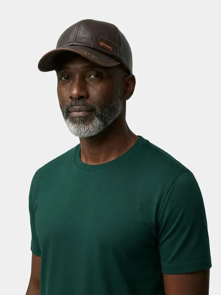 Rustic Crown Leather Cap