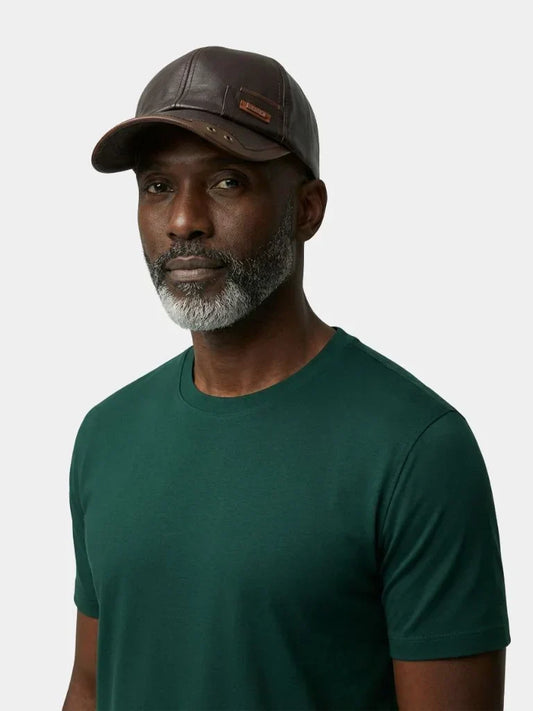 Rustic Crown Leather Cap