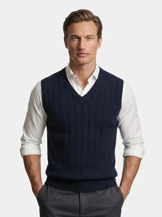 100% Merino Wool Pullover Sweater Vest