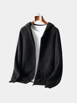 100% Merino Wool Zip Solid Color Sweater