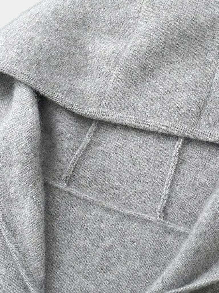 100% Merino Wool Zip Solid Color Sweater