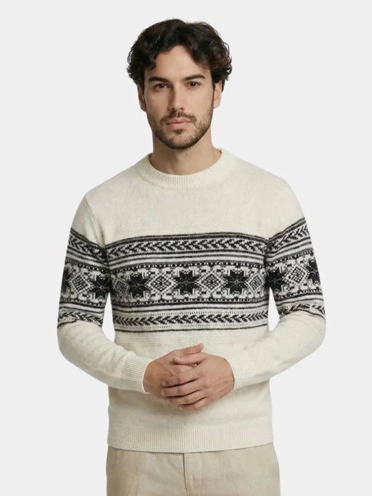 100% Wool Fair Isle Pullover Sweater Jumper