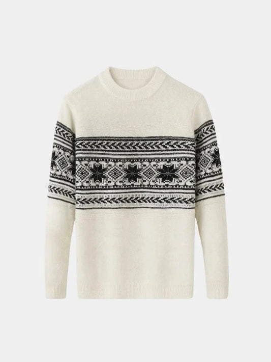 100% Wool Fair Isle Pullover Sweater Jumper