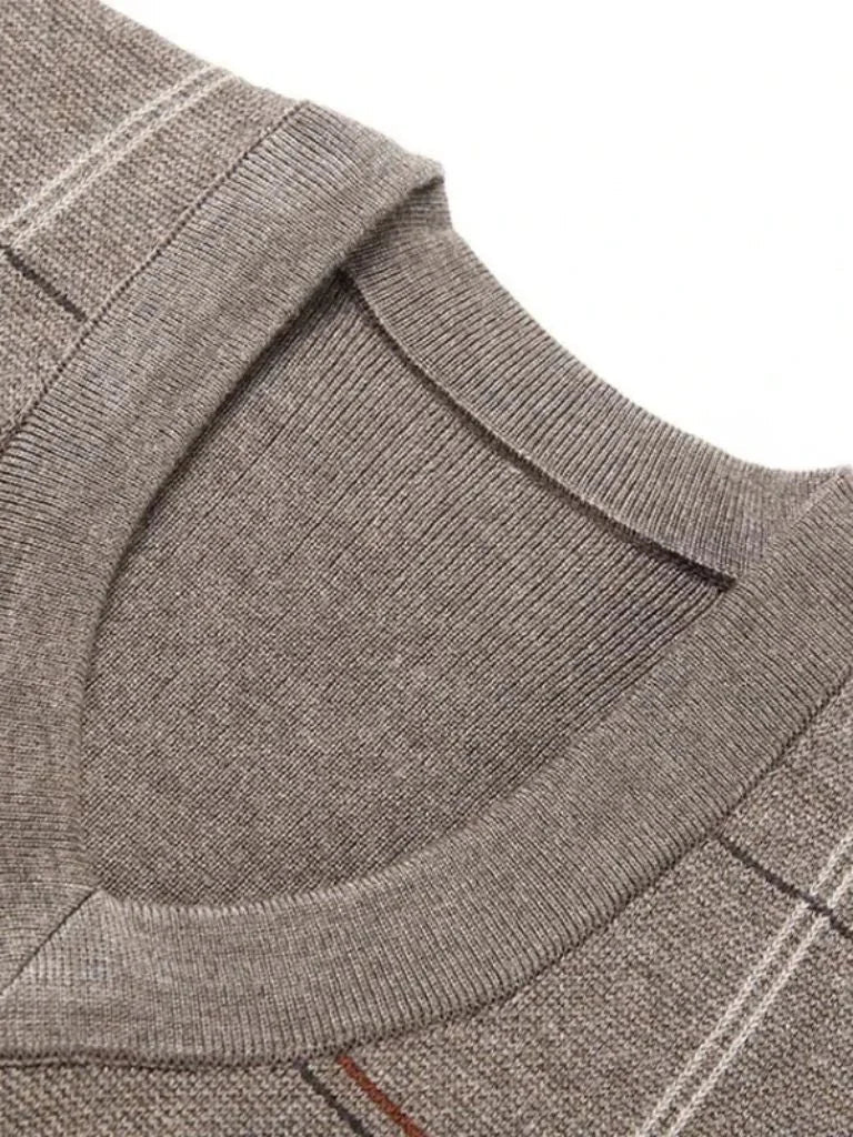 Academic Checkered Knit Vest