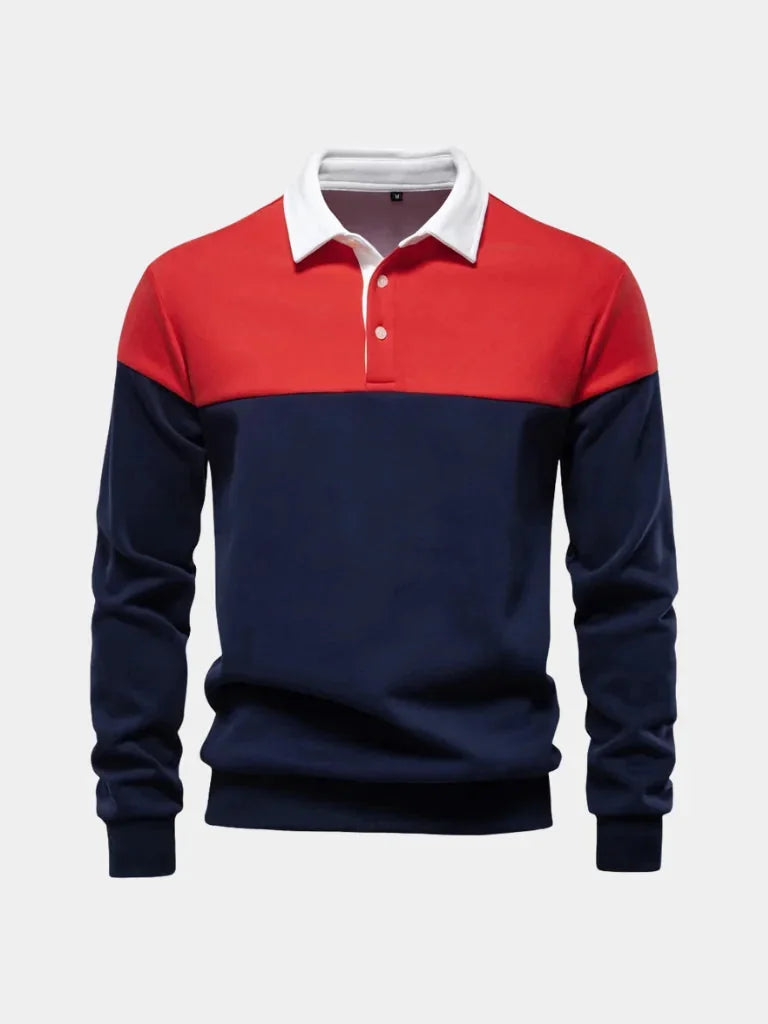 Alpine Zip-Neck Polo Pullover
